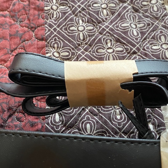 NWT & Vintage 1990s Leather Patchwork Bag - Picture 7 of 7